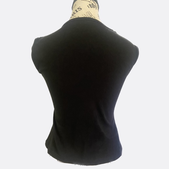 Vintage Black Zipper Tank Top - Picture 2 of 9